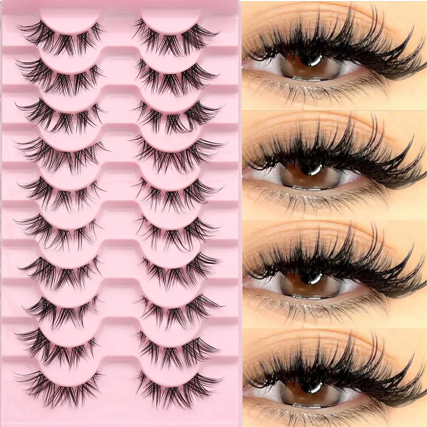 Faux Mink Lash - 10 Pairs 3D Faux Mink False
