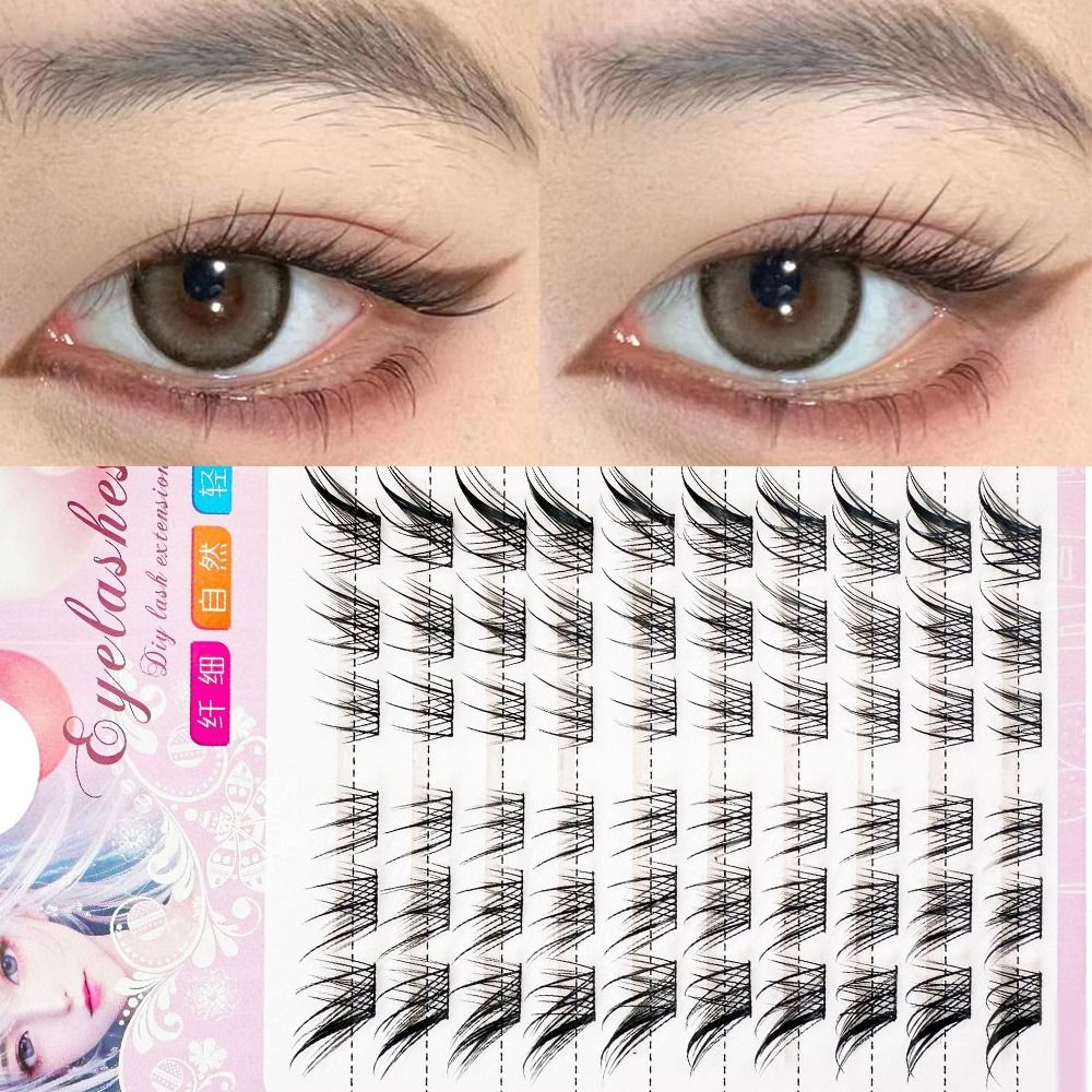 Eyelash Extension Equipment - 3D Cat Eye Clusters Lashes Natural