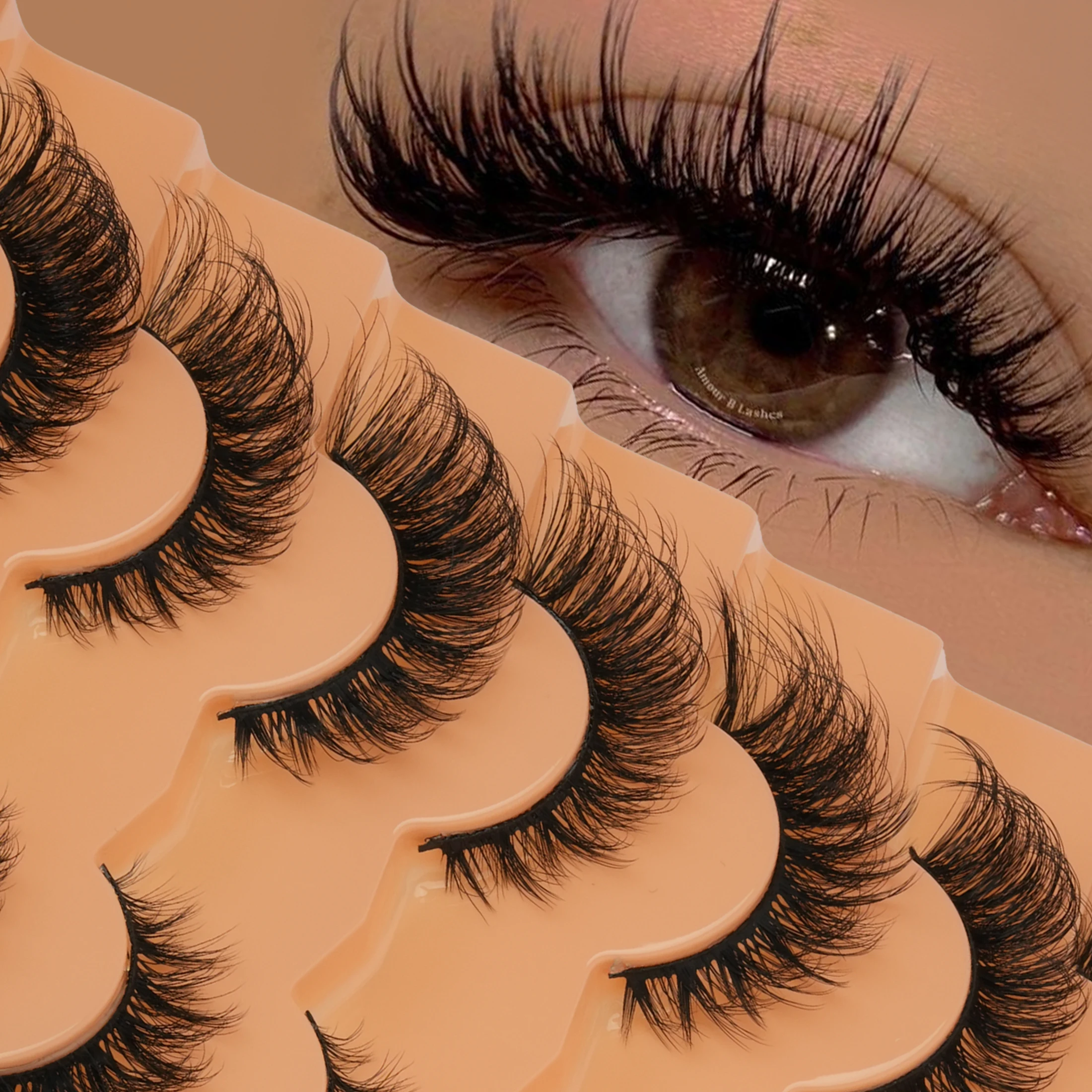 Faux Mink Lash - 7 Pairs Faux Mink False Eyelashes