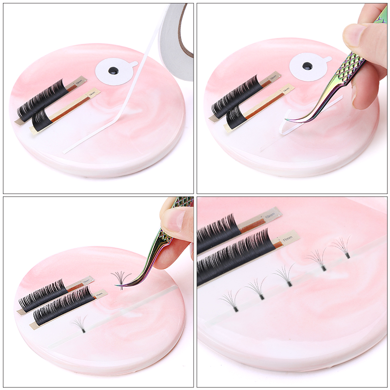 40m/Set Easy fan Tapes 3D Volu - Eyelash Extension Volume Lashes ulasan dan harga