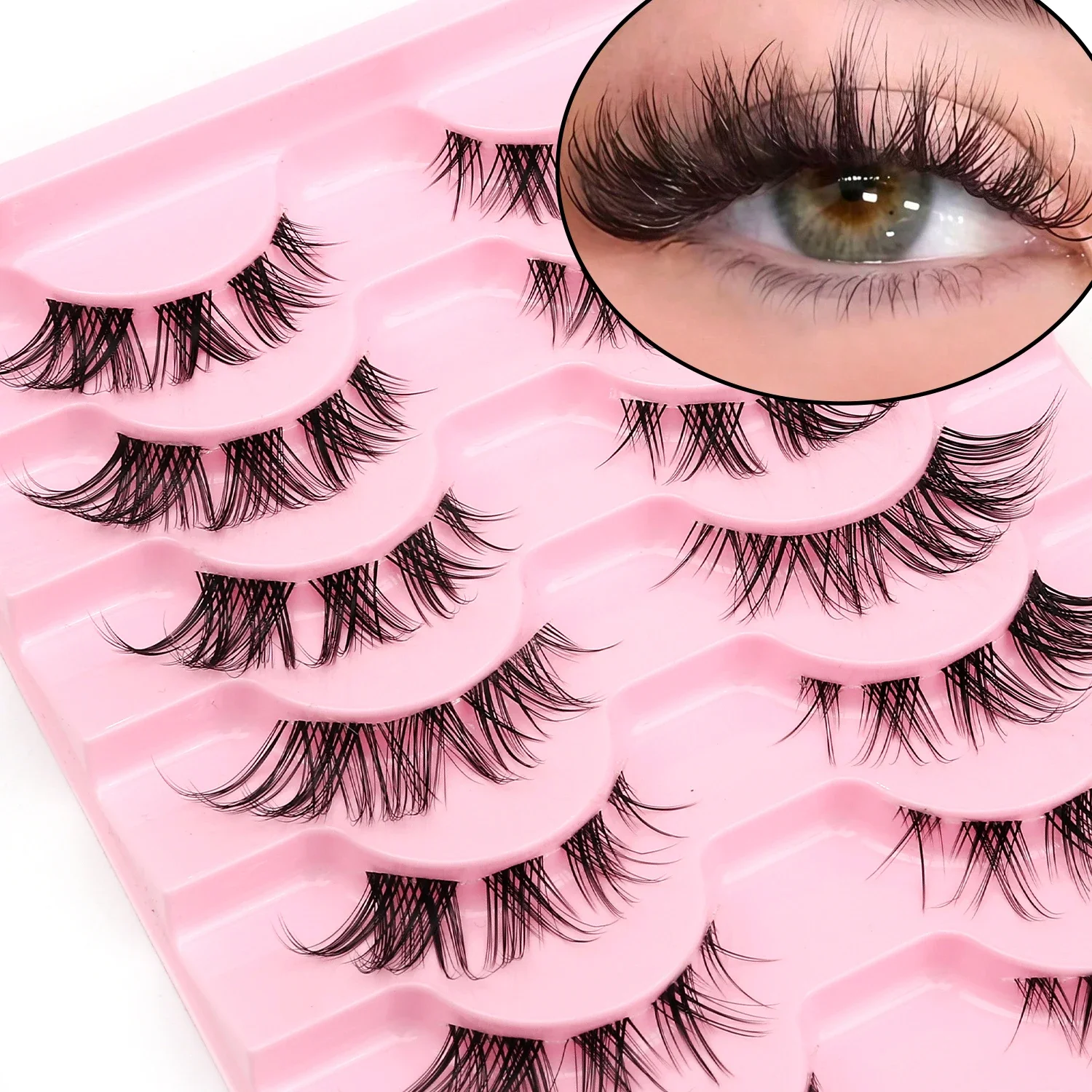 10 Pairs 3D Faux Mink False Ey - Faux Mink Lash ulasan dan harga