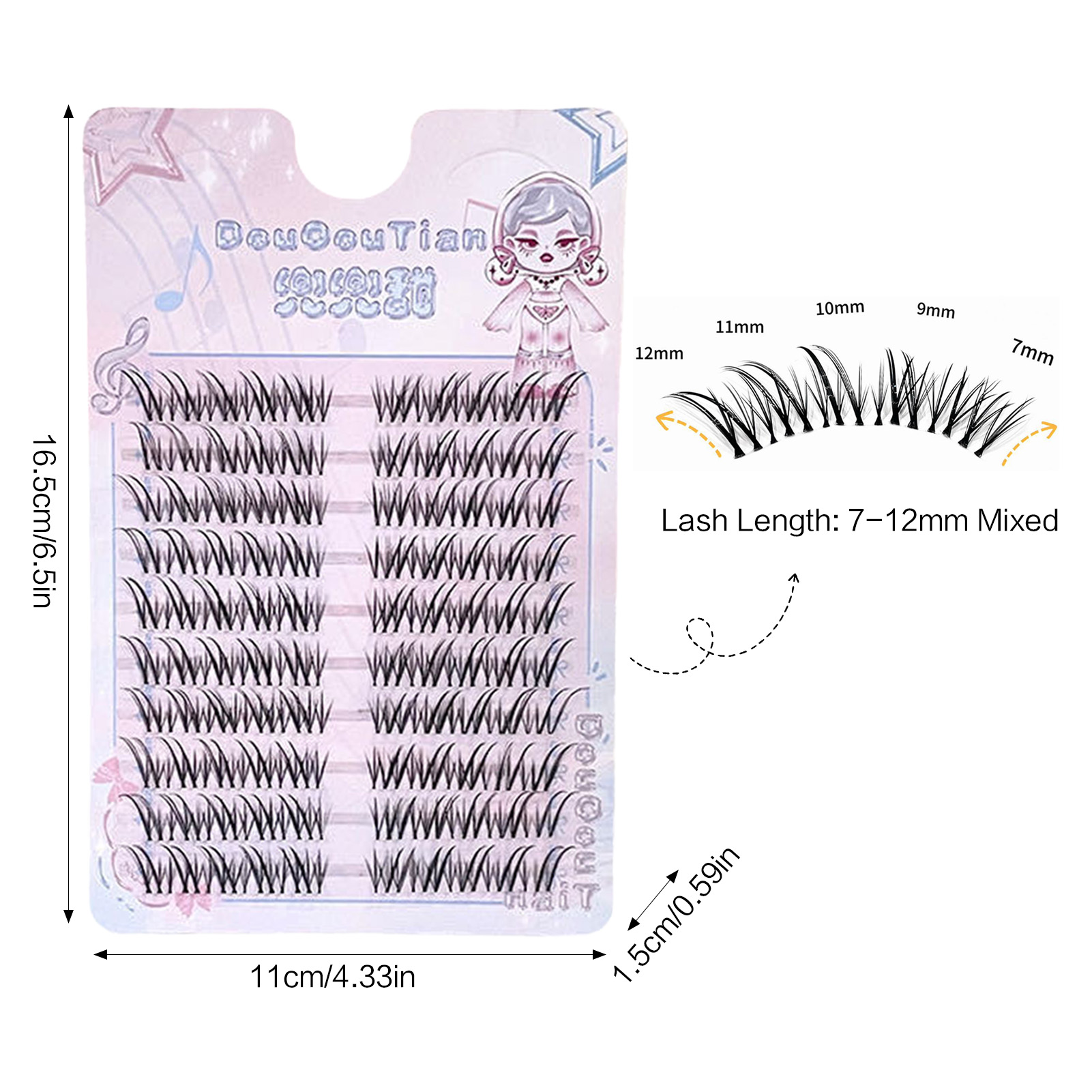 Fox-style False Eyelashes 7-12 - Eyelash Extension Equipment ulasan dan harga