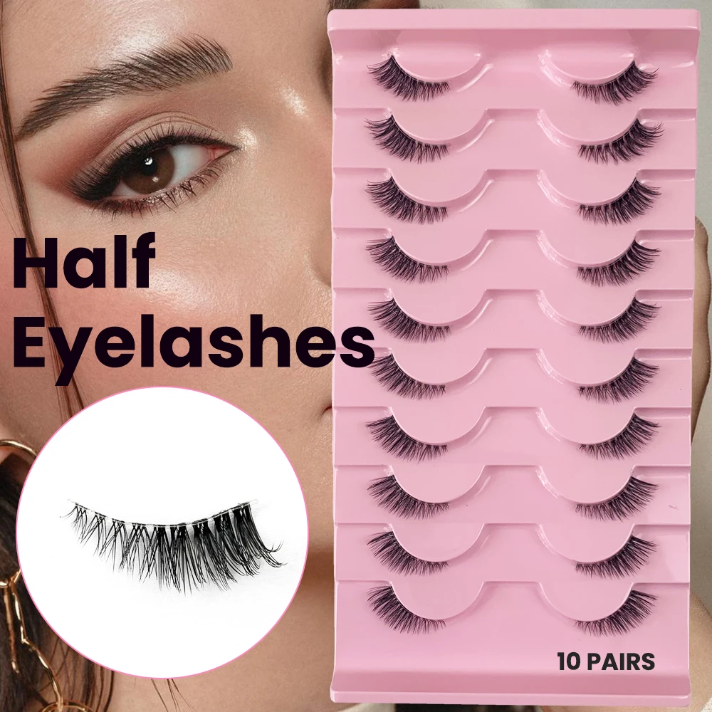 AMSDCN 10 pairs of 3D syntheti - Eyelash Extension Medium ulasan dan harga