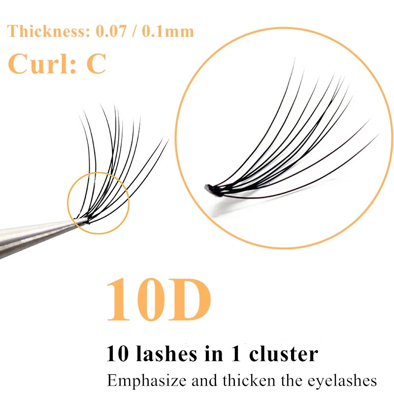 10D Faux Mink Eyelash Clusters - Eyelash Extension Review ulasan dan harga