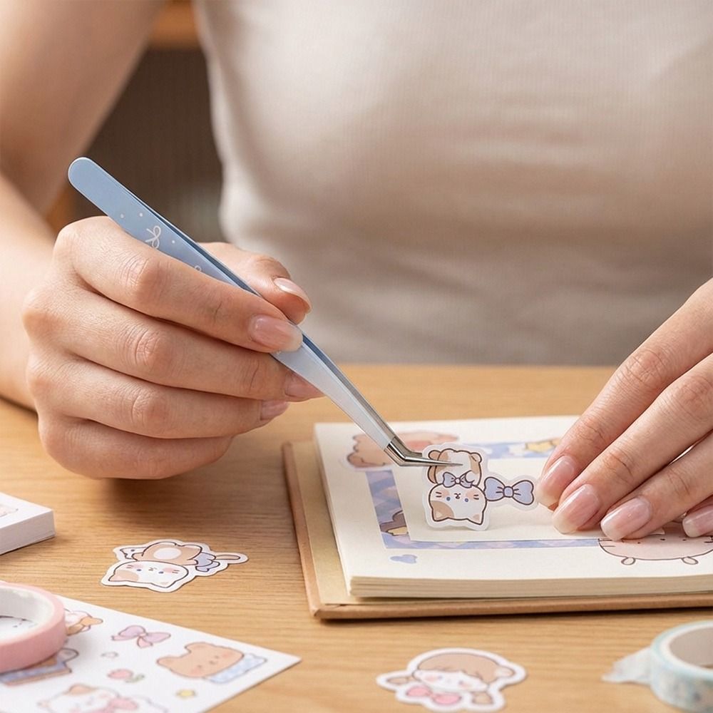 Stainless Steel Curved Sticker - Lash Mapping Sticker ulasan dan harga
