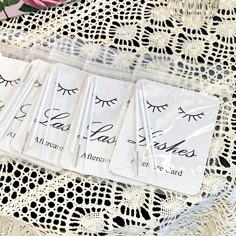 12pcs Eyelash Aftercare Kits f - Lash Mapping Sticker ulasan dan harga