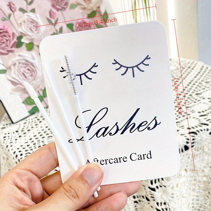 12pcs Eyelash Aftercare Kits f - Lash Mapping Sticker ulasan dan harga