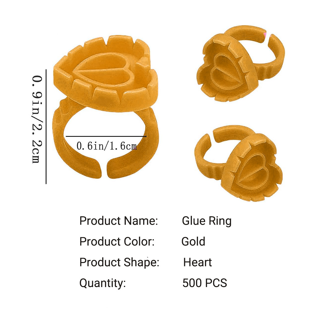 500PCS Glue Rings for Lash Ext - Eyelash Extension Volume Lashes ulasan dan harga