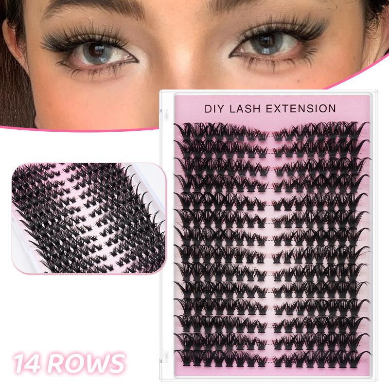 20pcs DIY False Eyelash Extens - Eyelash Extension Volume Lashes ulasan dan harga