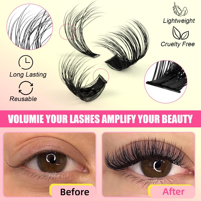 False Eyelash Cluster Individu - Eyelash Extension Volume Lashes ulasan dan harga