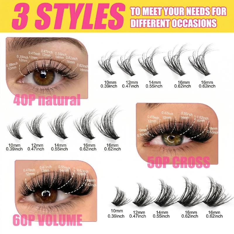False Eyelash Cluster Individu - Eyelash Extension Volume Lashes ulasan dan harga