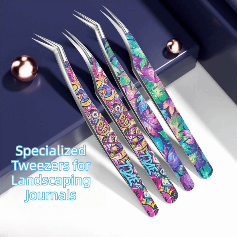 Metal Curved Stickers Tweezers - Lash Mapping Sticker ulasan dan harga