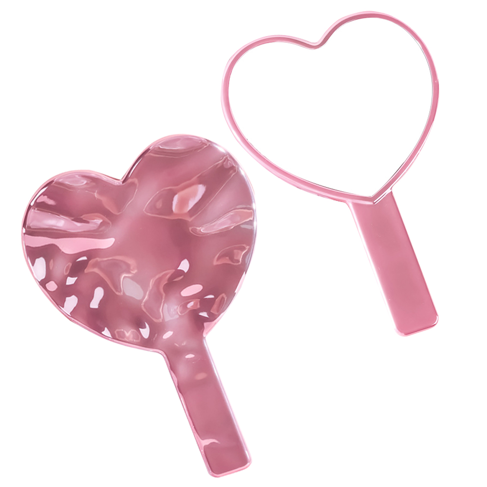 1pc Handheld Makeup Mirror Ele - Lash Mapping Sticker ulasan dan harga