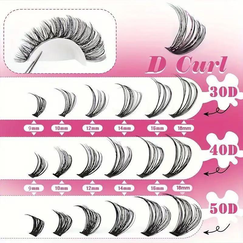 Professional D Curl Cluster La - Eyelash Extension Volume Lashes ulasan dan harga