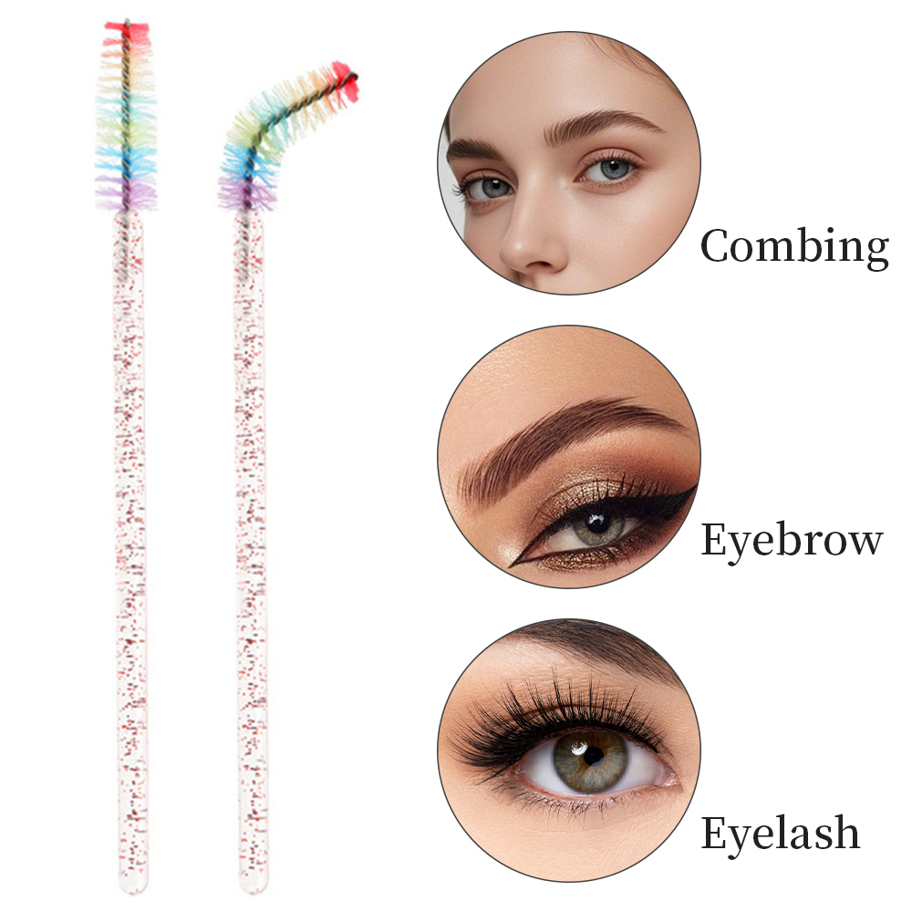 50PCS Rainbow Crystal Eyelash  - Eyelash Extension Review ulasan dan harga