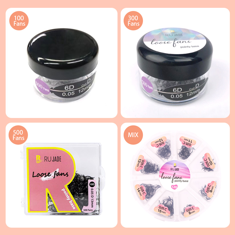 RUJADE Thin Pointy Base Premad - Eyelash Extension Review ulasan dan harga