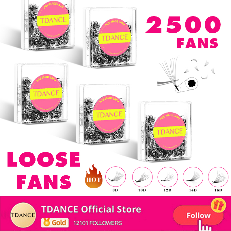 TDANCE 2500Fans Pointy Base Lo - Eyelash Extension Medium ulasan dan harga