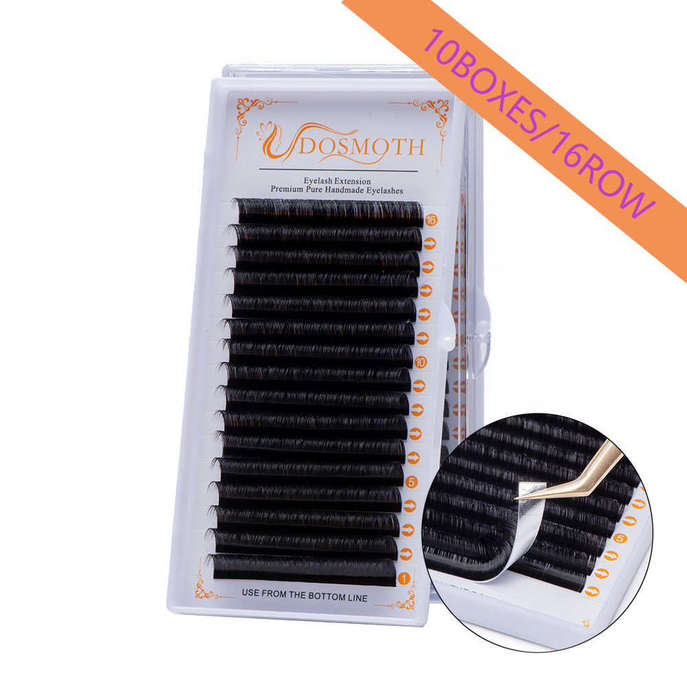 DOSMOTH 10 boxes 16rows 7-16mm - Eyelash Extension Equipment ulasan dan harga