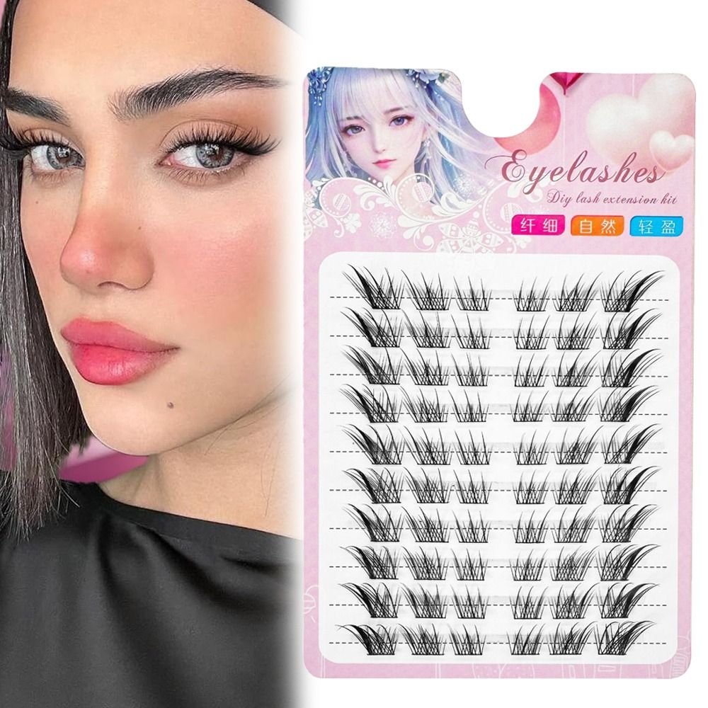 3D Cat Eye Clusters Lashes Nat - Eyelash Extension Equipment ulasan dan harga