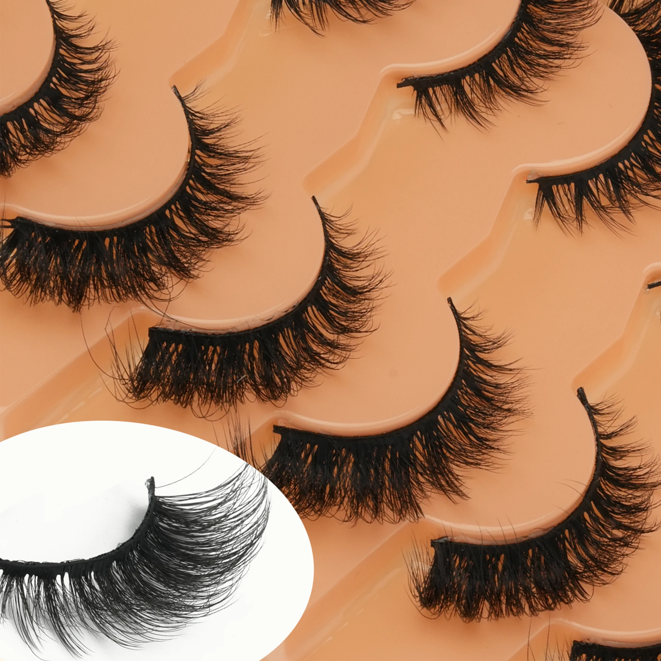 7 Pairs Faux Mink False Eyelas - Faux Mink Lash ulasan dan harga