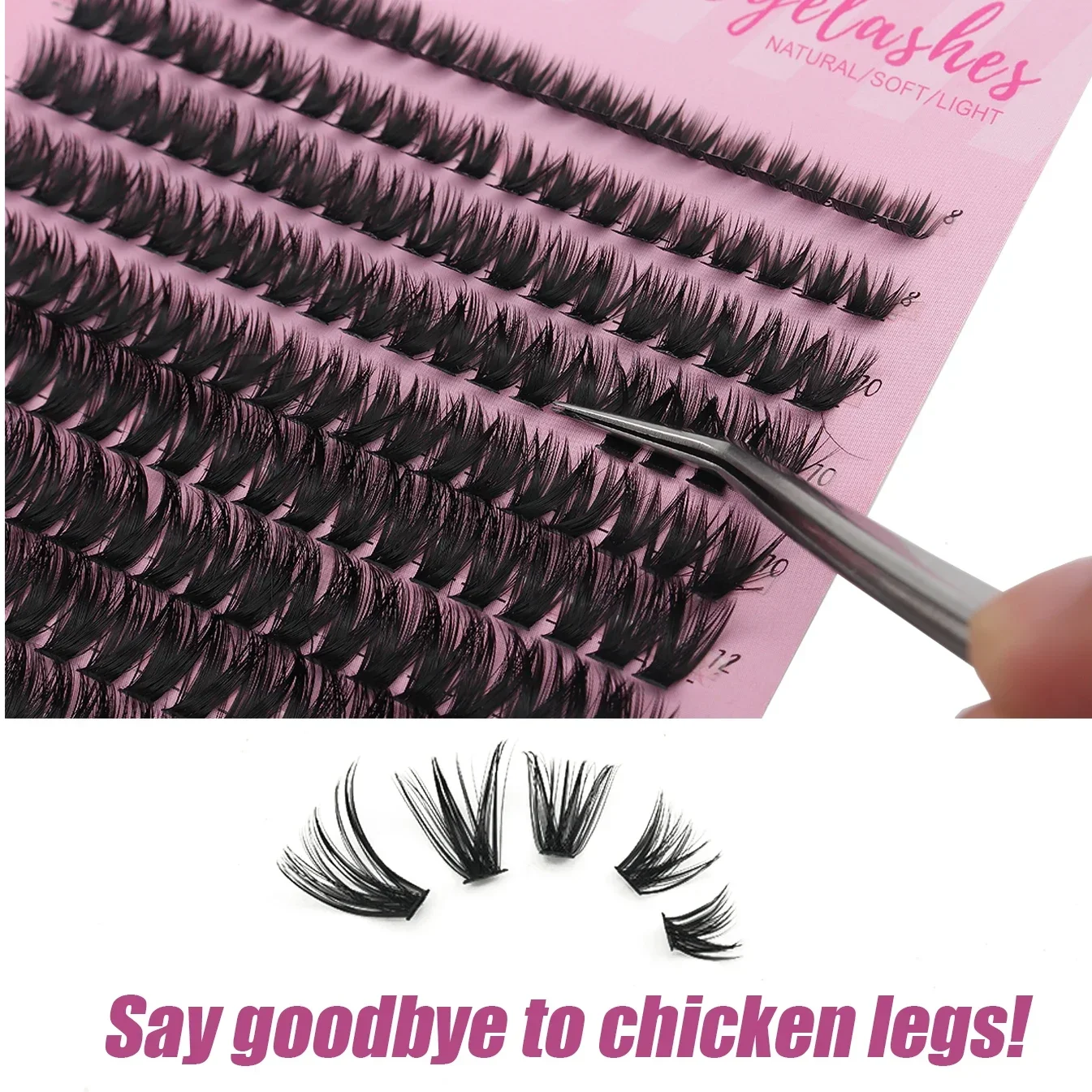60D Multi-Row DIY Cluster Indi - Faux Mink Lash ulasan dan harga