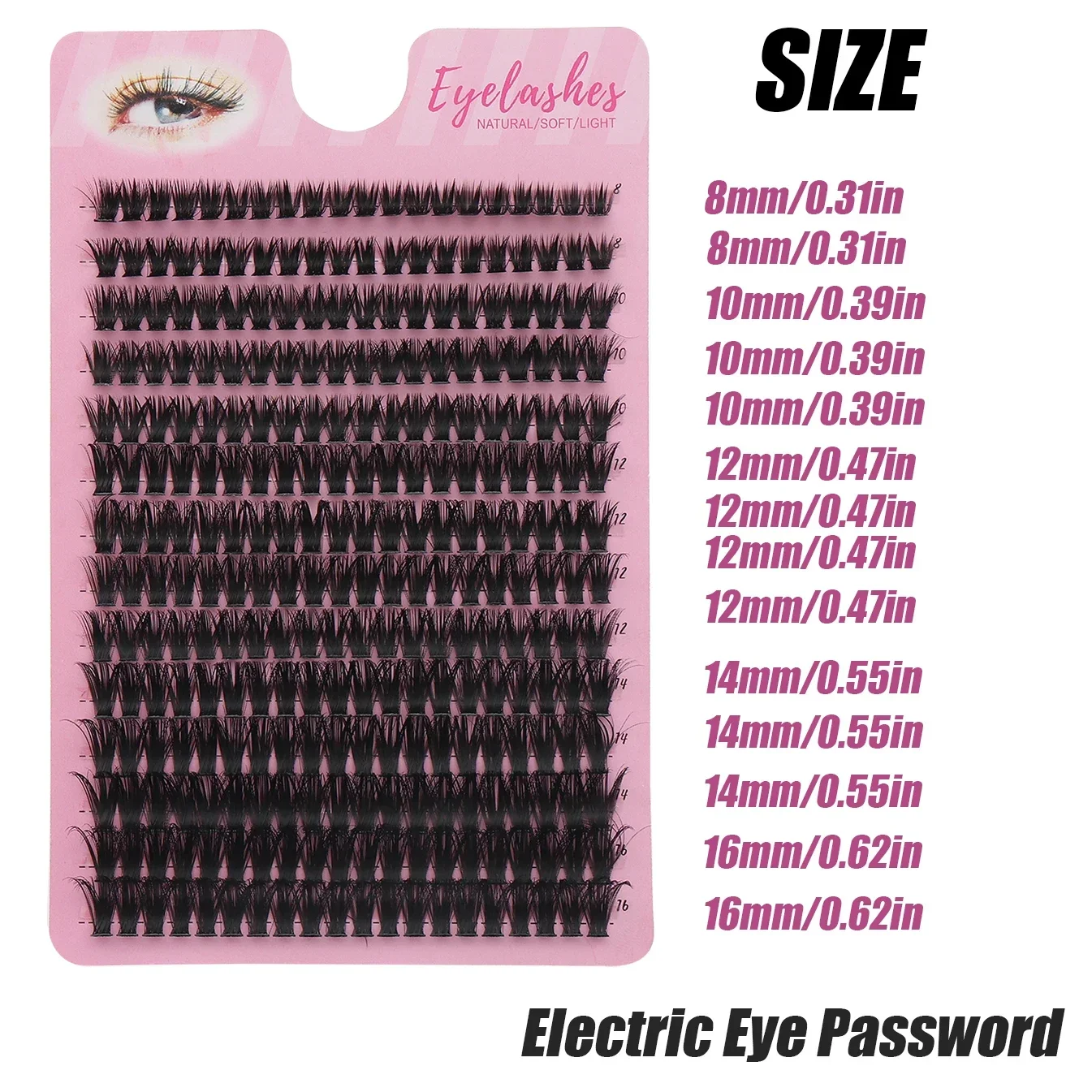 60D Multi-Row DIY Cluster Indi - Faux Mink Lash ulasan dan harga