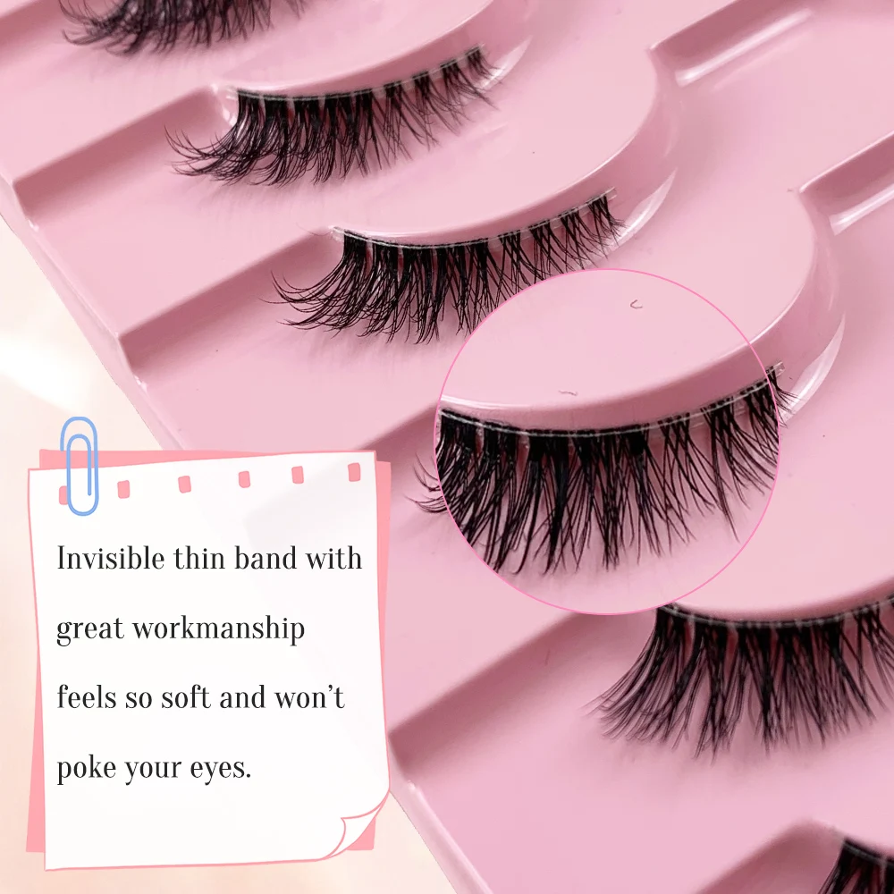 AMSDCN 10 Pairs of 3D Syntheti - Eyelash Extension Medium ulasan dan harga