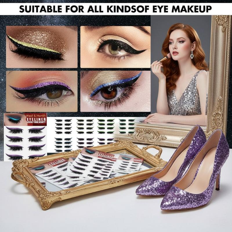 Waterproof Eyeliner Stickers w - Lash Mapping Sticker ulasan dan harga