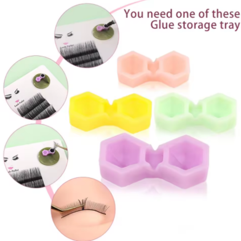 Lash Glue Cups Dual Hole Cone  - Eyelash Extension Volume Lashes ulasan dan harga
