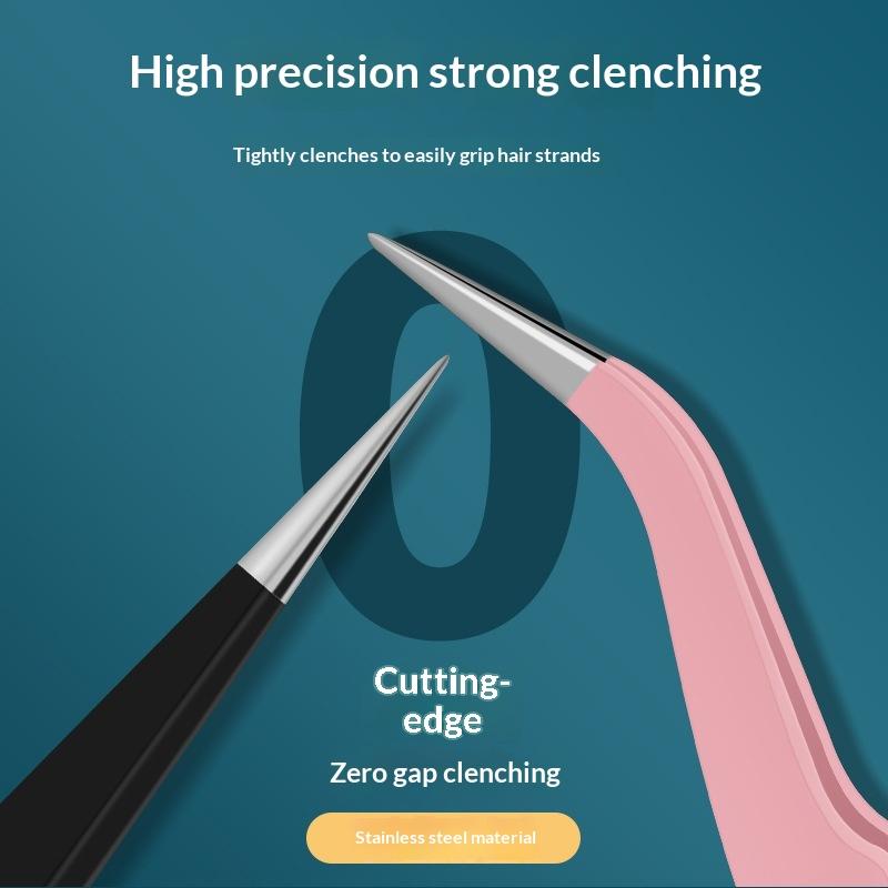 Stainless Steel Tweezers  Prec - Eyelash Extension Volume Lashes ulasan dan harga