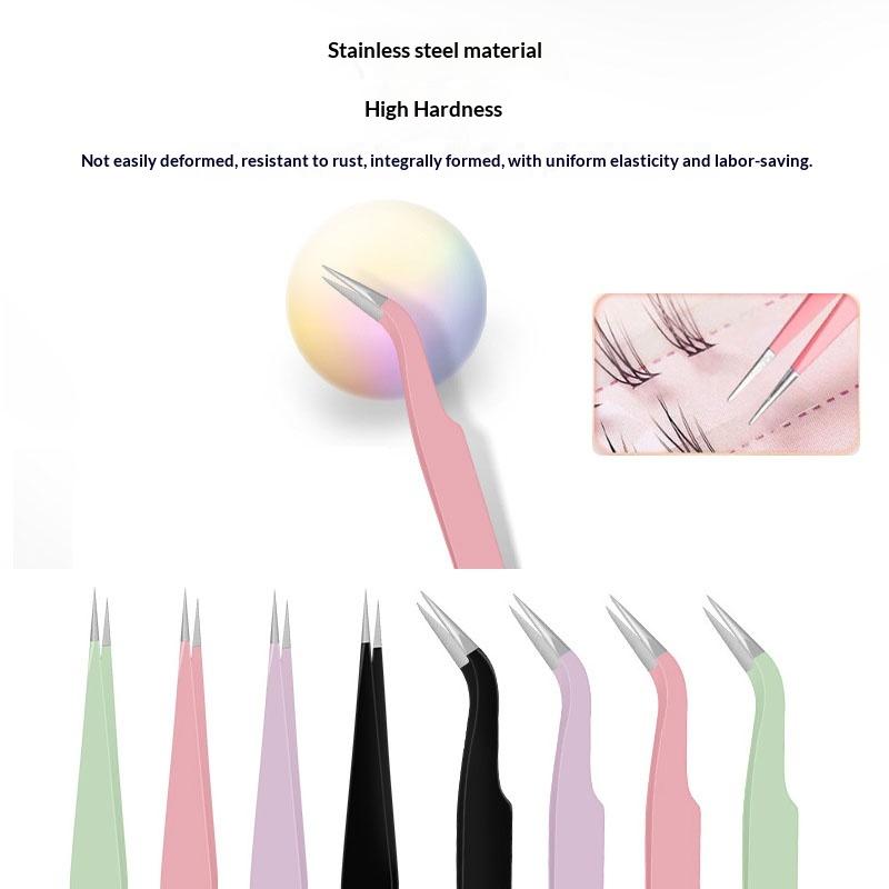Stainless Steel Tweezers  Prec - Eyelash Extension Volume Lashes ulasan dan harga