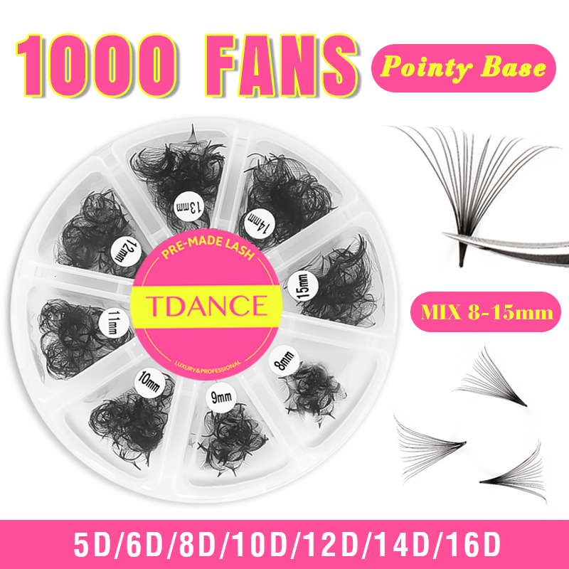 TDANCE 1000 Fans Loose Fan Mix - Eyelash Extension Medium ulasan dan harga