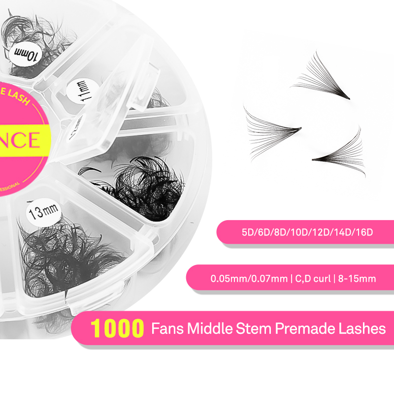 TDANCE 1000 Fans Loose Fan Mix - Eyelash Extension Medium ulasan dan harga