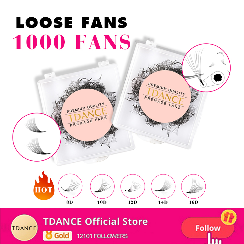 TDANCE 1000 Fans Loose Fan Las - Eyelash Extension Medium ulasan dan harga